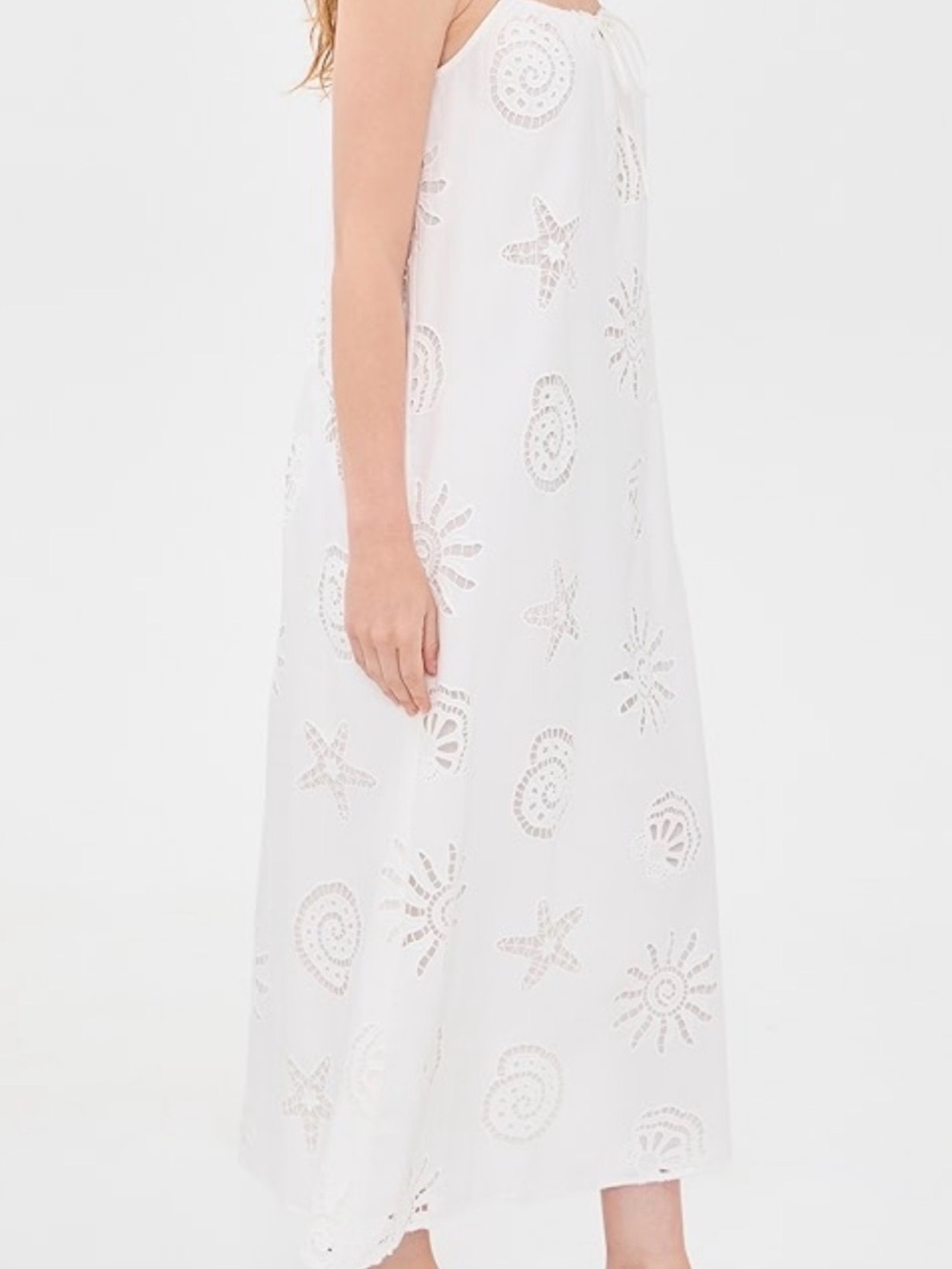 Maude Club  white Eyelet Dress - Women
